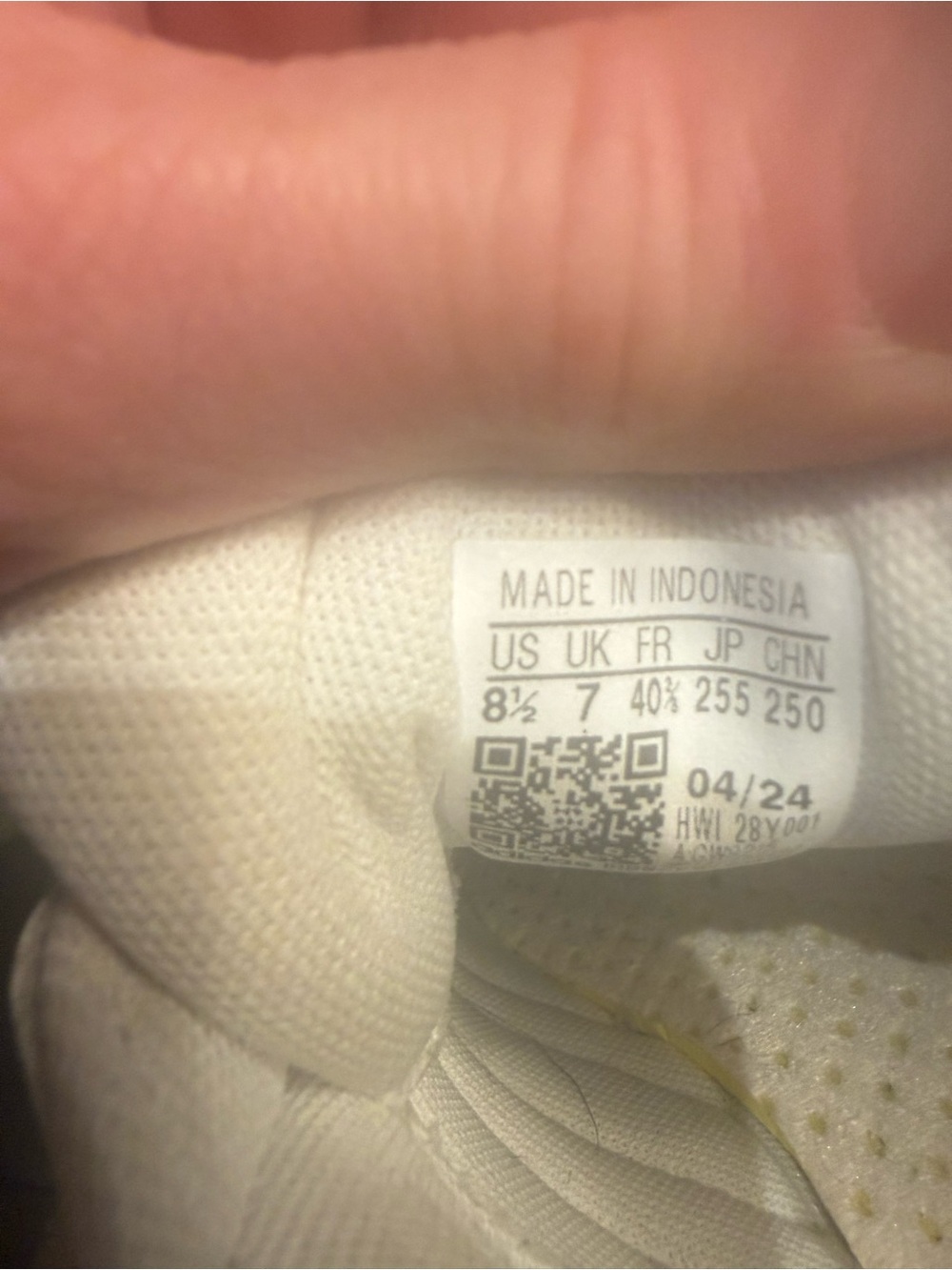 adidas White Sneakers with Metallic Stripes - Picture 6 of 7